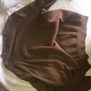 brandy melville brown knit sweater